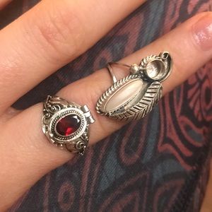 two sterling silver rings! Size 7